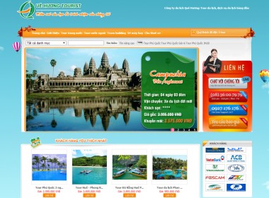 Thiết kế web du lịch Quê Hương