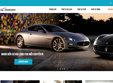 Thiết kế web cho thuê xe Hoàng Nam